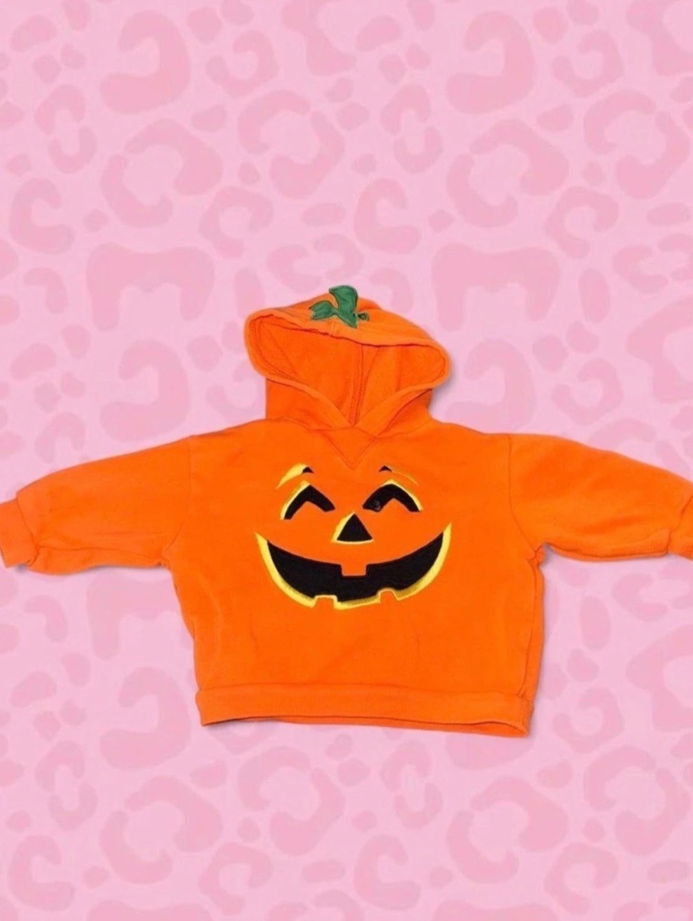 Gymboree Boys Embroidered Jack-O-Lantern Fleece Hoodie